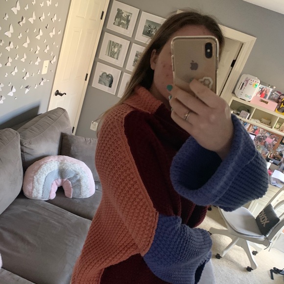 Free People Park City Colorblock Sweater - Picture 3 of 7